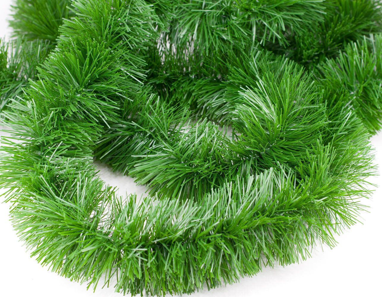 Kunstgirlande, Creativery, Grasgirlande 7cm x 3m künstlich für Indoor & Outdoor - Grün matt