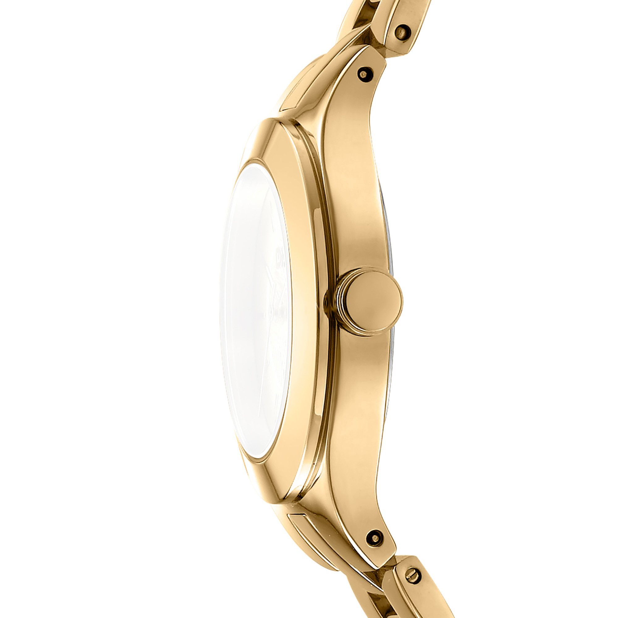 DKNY Quarzuhr Parsons Midi DK1L026M0035, Armbanduhr, Damenuhr, Edelstahlarmband, analog