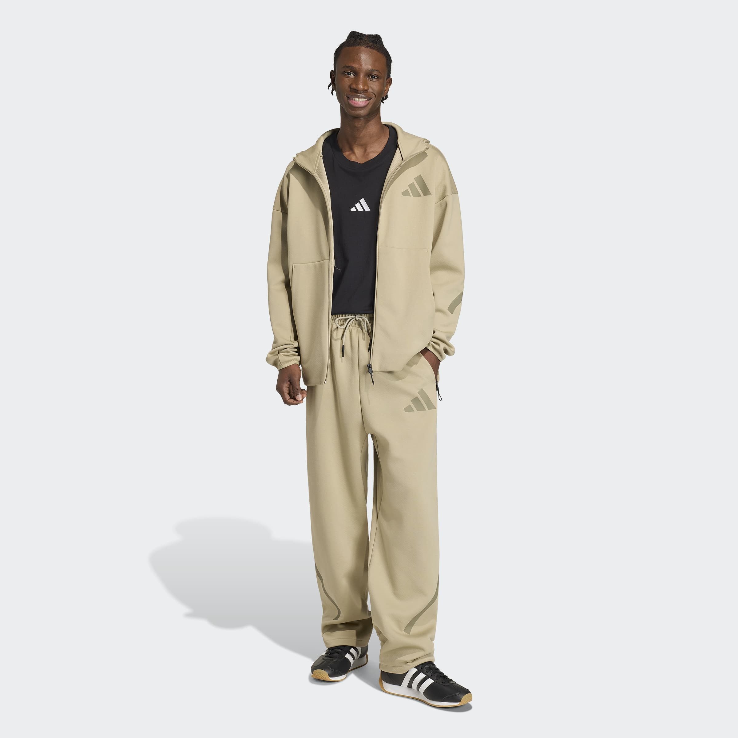 adidas Sportswear Kapuzensweatshirt NEW ADIDAS Z.N.E. ZIP-HOODIE für sportliche Aktivitäten, aus Polyester und Baumwolle