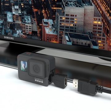 JAMEGA HDMI auf micro HDMI Adapter, HDMI Buchse zu micro HDMI Stecker (19pol HDMI-Adapter