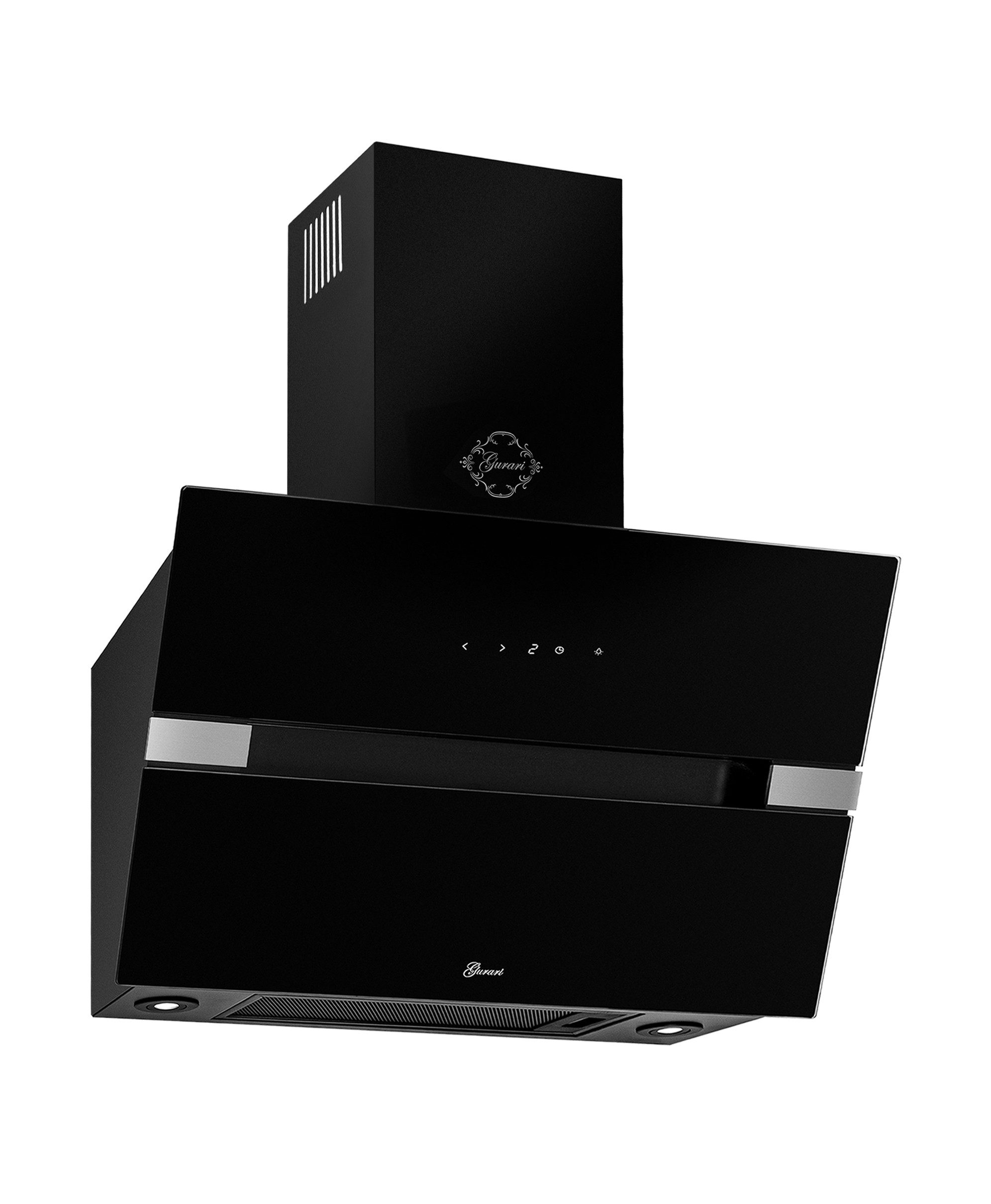 GURARI Kopffreihaube GCH 970 Bl 6 Diamond., Dunstabzugshaube 60 cm, Schwarz Glas, 850 m³/h GCH 970 Bl 6 Diamond., Dunstabzugshaube 60 cm, Schwarz Glas, 850 m³/h