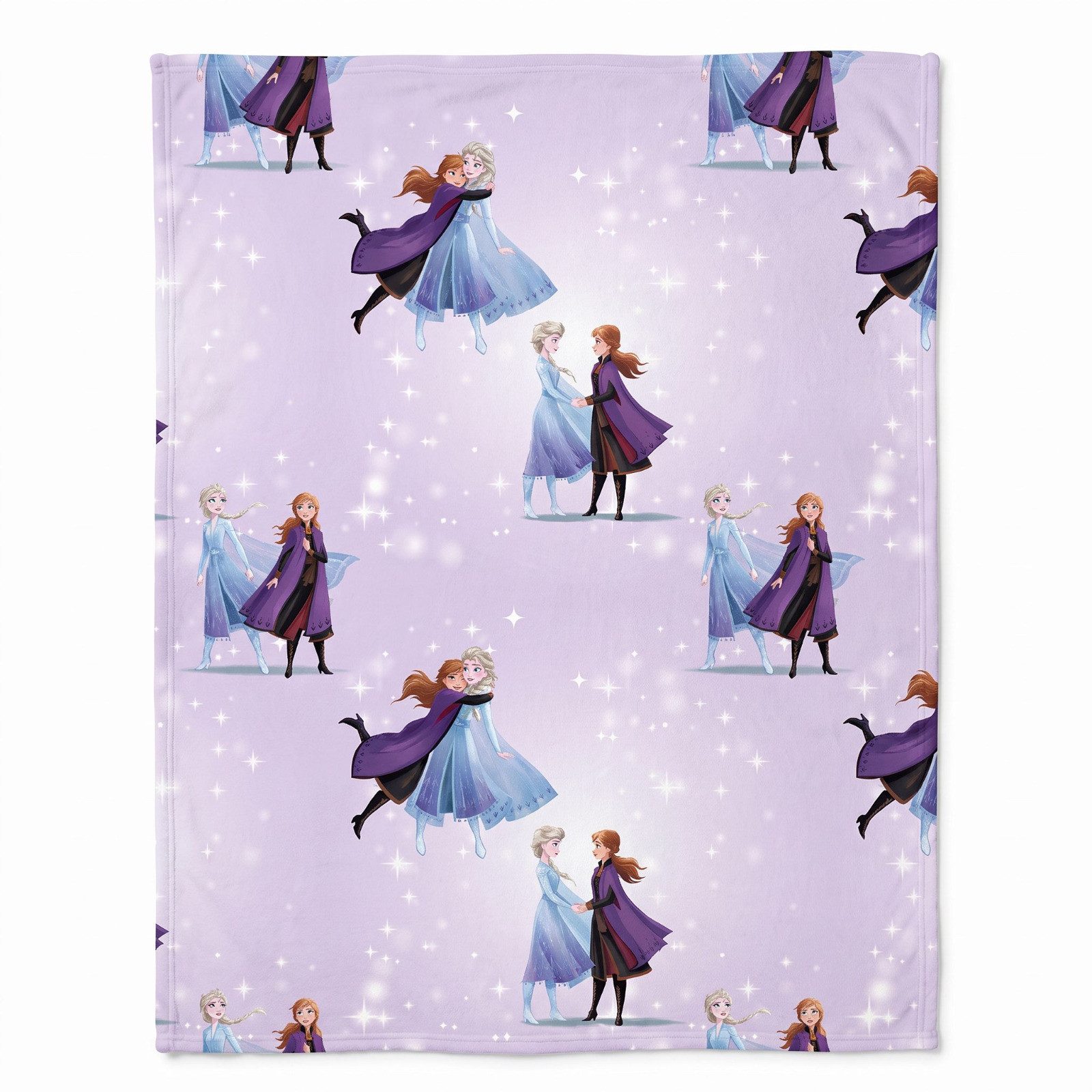 Wolldecke Disney Die Eiskönigin Flanell Wohndecke warme Kuscheldecke 110x150 cm, Disney