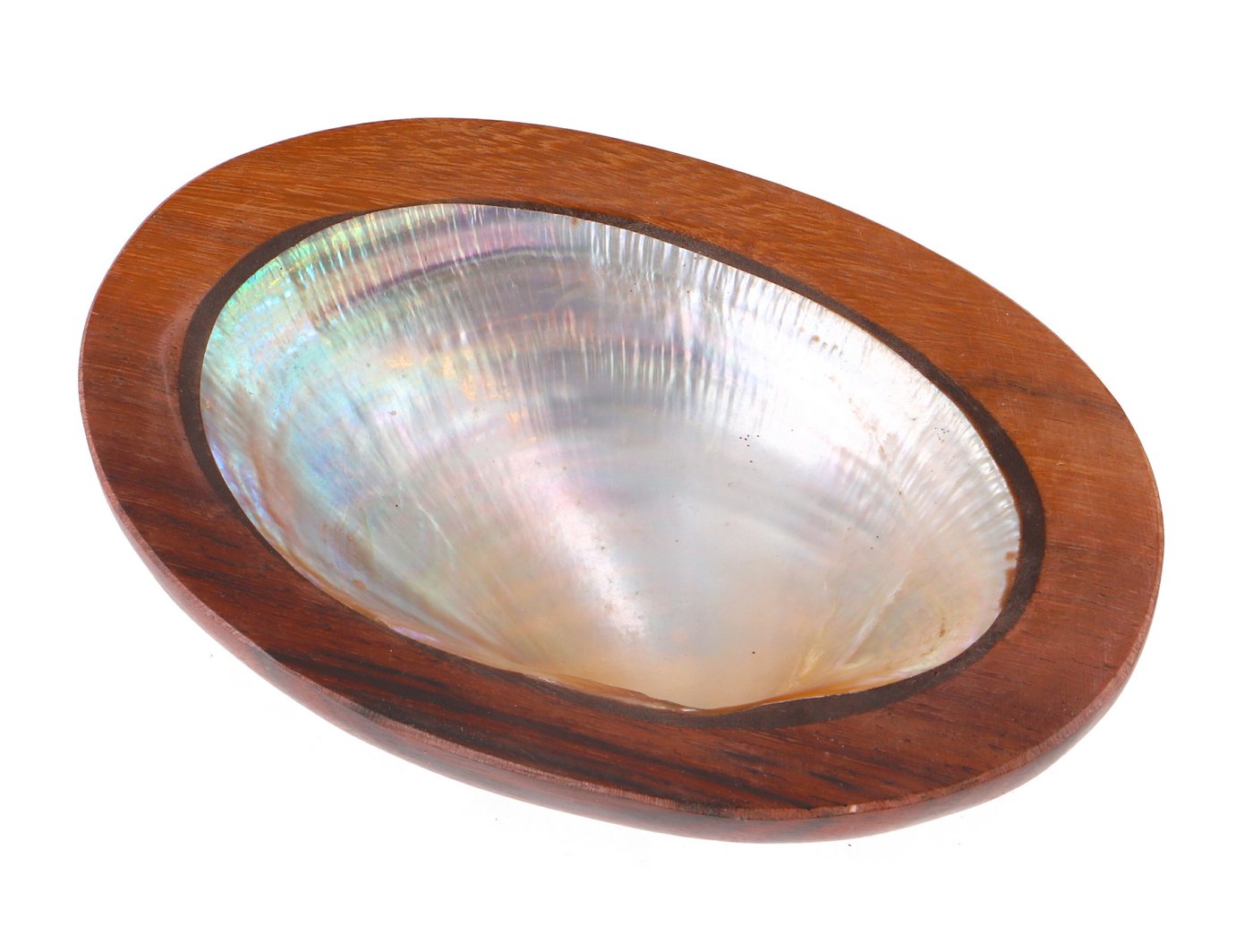 Guru-Shop Seifenablage Kokosholz Seifenschale mit Perlmutt, Breite: 9 cm