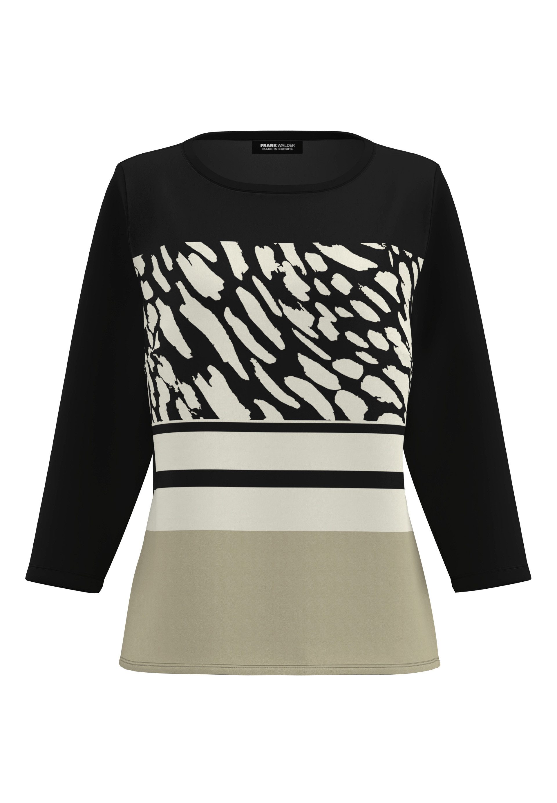 FRANK WALDER Blusenshirt mit Panneauxprint günstig online kaufen