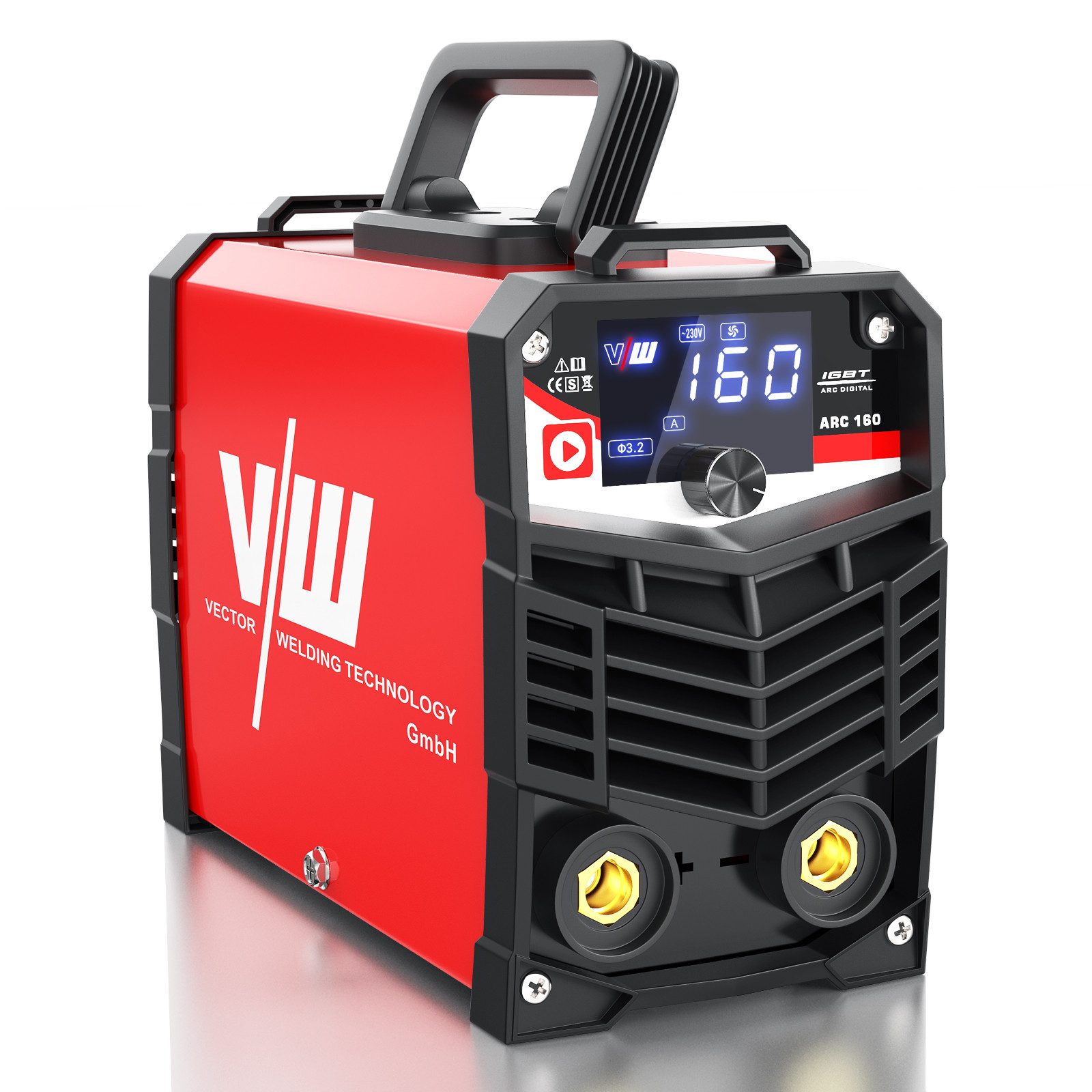 VECTOR WELDING Elektroschweißgerät MMA/ARC/STICK Elektrode 160A, IGBT, Pulsfunktion