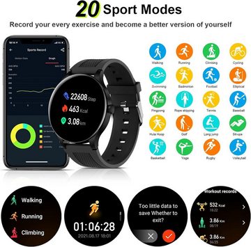 LiveGo Unterstützung für 20 Arten von Sportarten Smartwatch (1,3 Zoll, 4G), GPS-Tracker, Anruf-SOS-Kamera WiFi, 3-12 Jährige Geburtstagsgeschenk