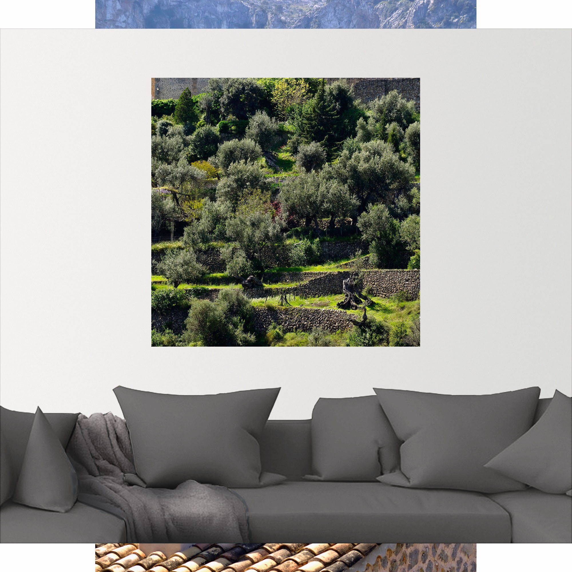 Alubild, Artland Leinwandbild, oder Wandbild bei in Wandaufkleber Poster St), versch. Valldemossa, Gartenbilder Größen als Ambiente Mallorca, (1