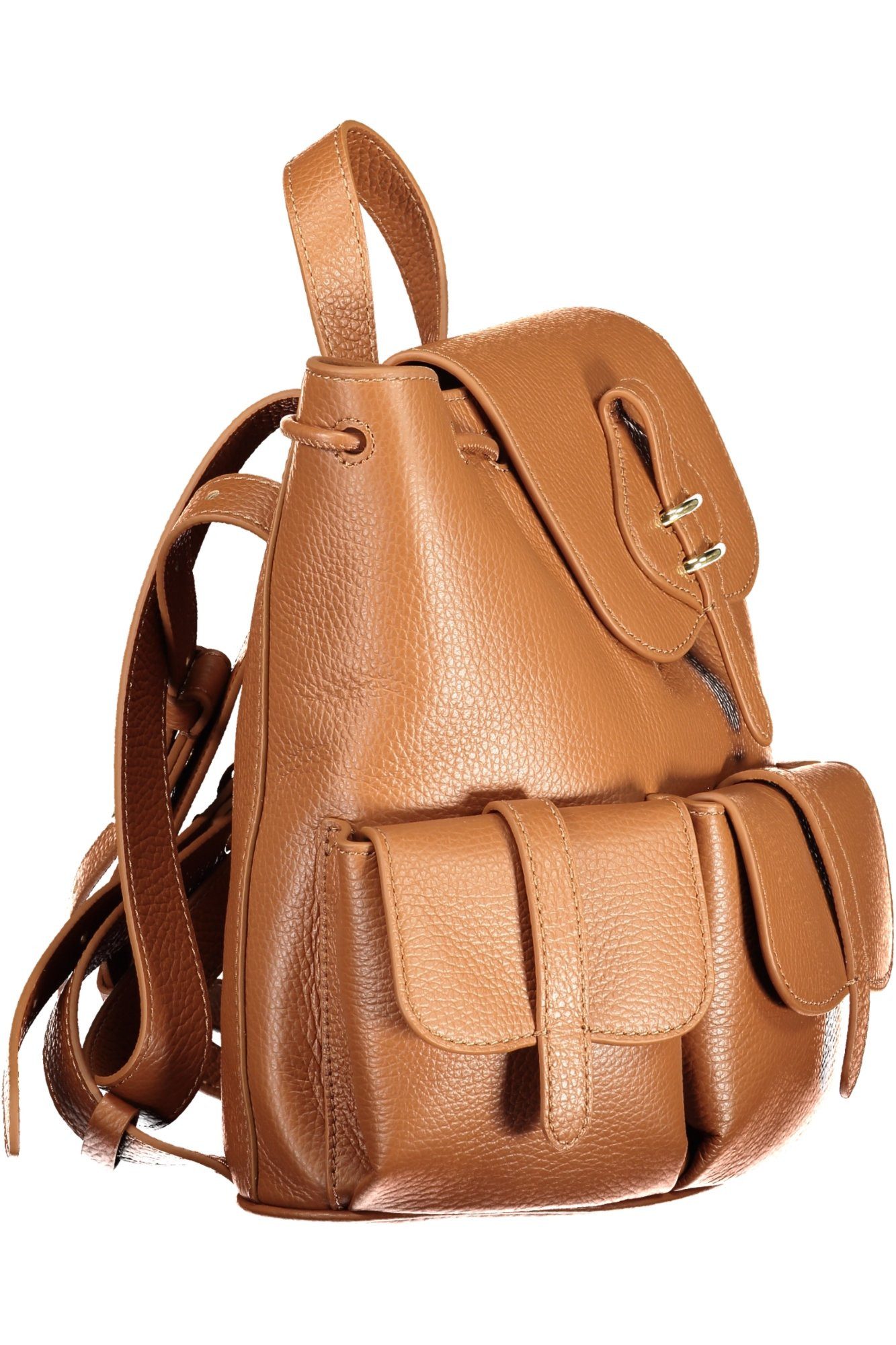COCCINELLE Rucksack, Eleganter Damen-Rucksack in Braun mit praktischen Taschen & Details