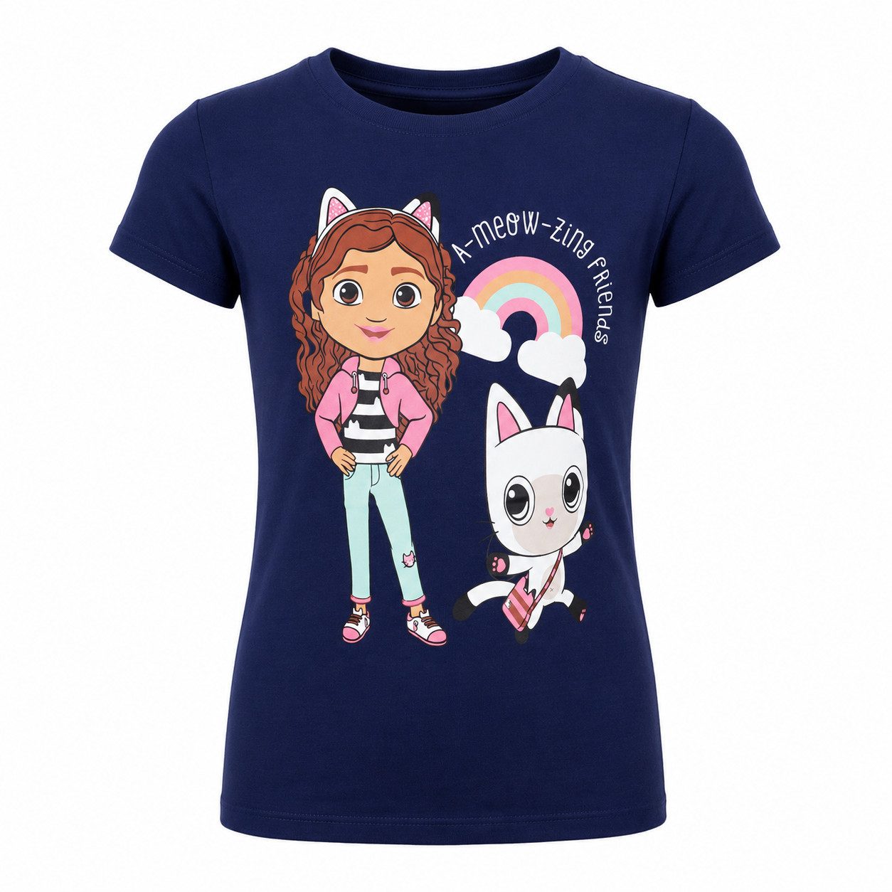 Gabby's Dollhouse Print-Shirt Netflix Gabbys Dollhouse Mädchen Kinder T-Shirt Shirt 100% Baumwolle Gr. 92 bis 104