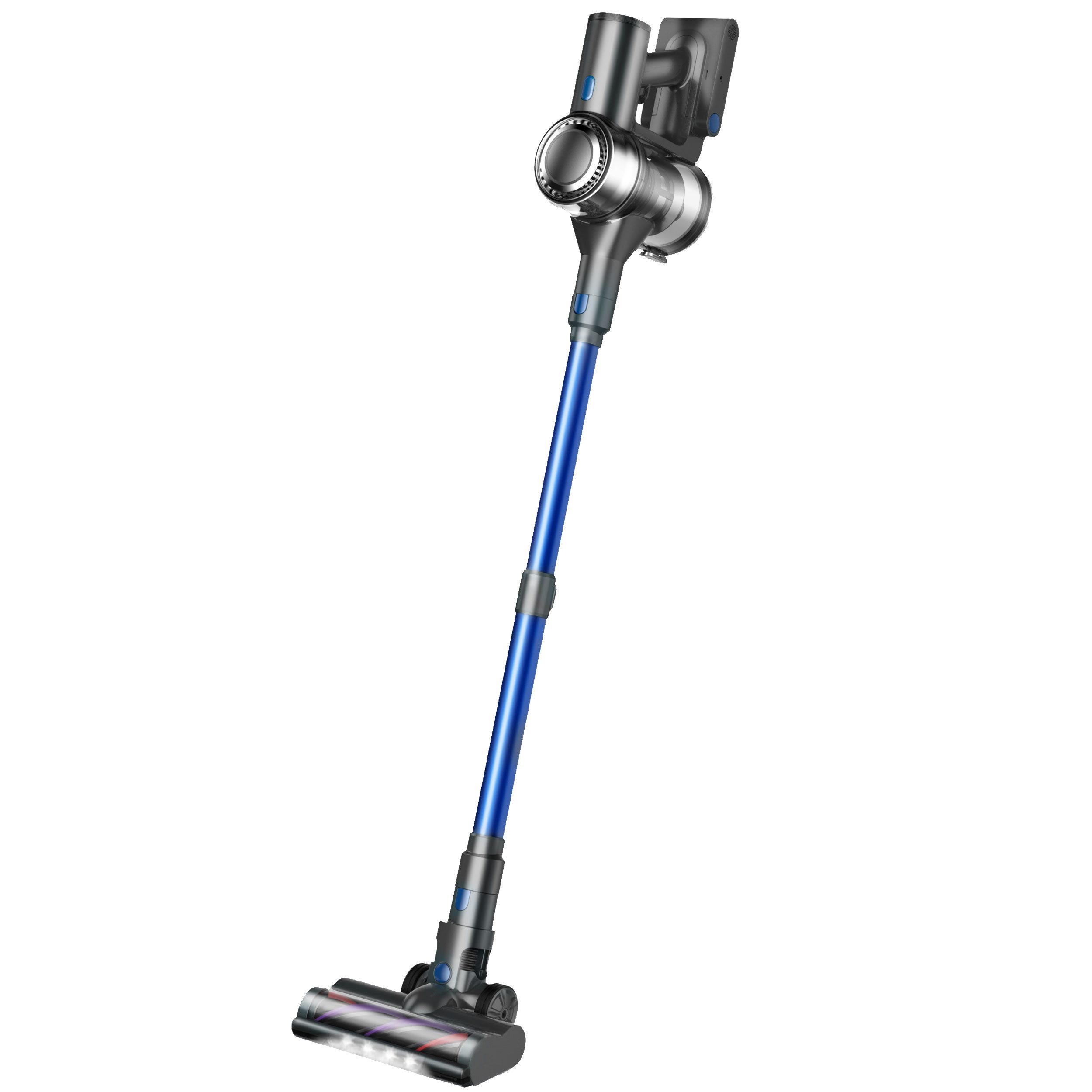 Sinaopus Akku-Stielstaubsauger Akku-Hand-und Stielstaubsauger 38000Pa, Akkusauger kabellos, 380,00 W, beutellos, bis zu 55 Min Laufzeit, 3 Bürstenköpfe, ideal für Tierhaaren