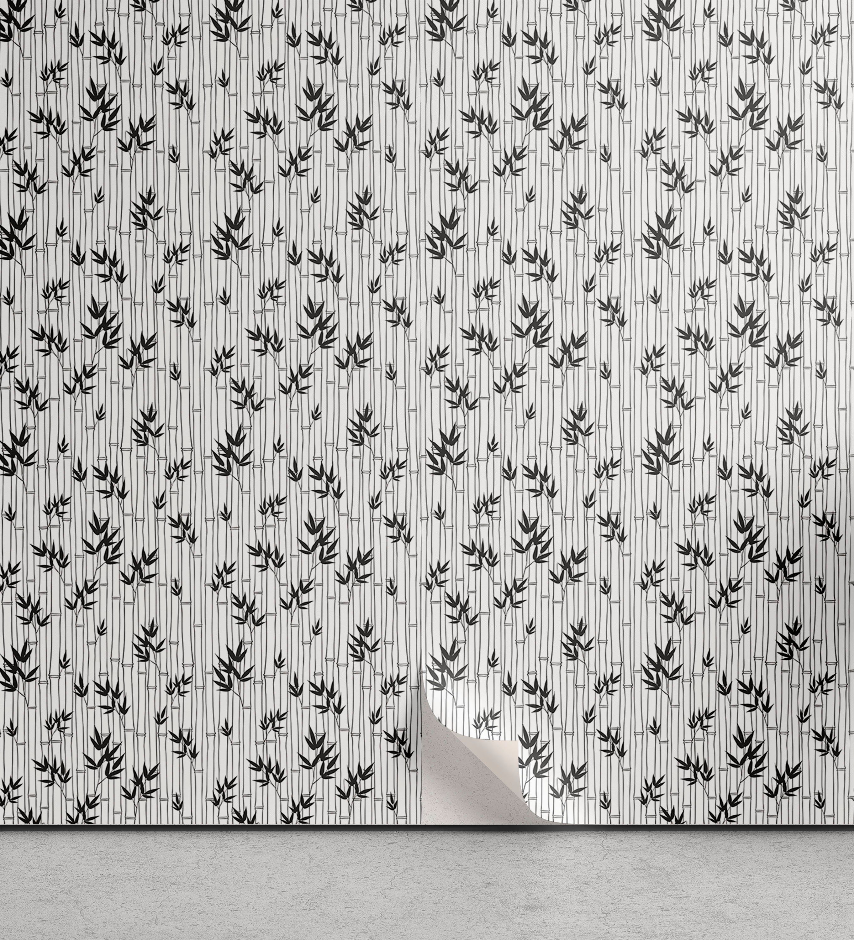 Abakuhaus Vinyltapete selbstklebendes Wohnzimmer Küchenakzent, asiatisch Chinese Wald Entwurf | Vinyltapeten