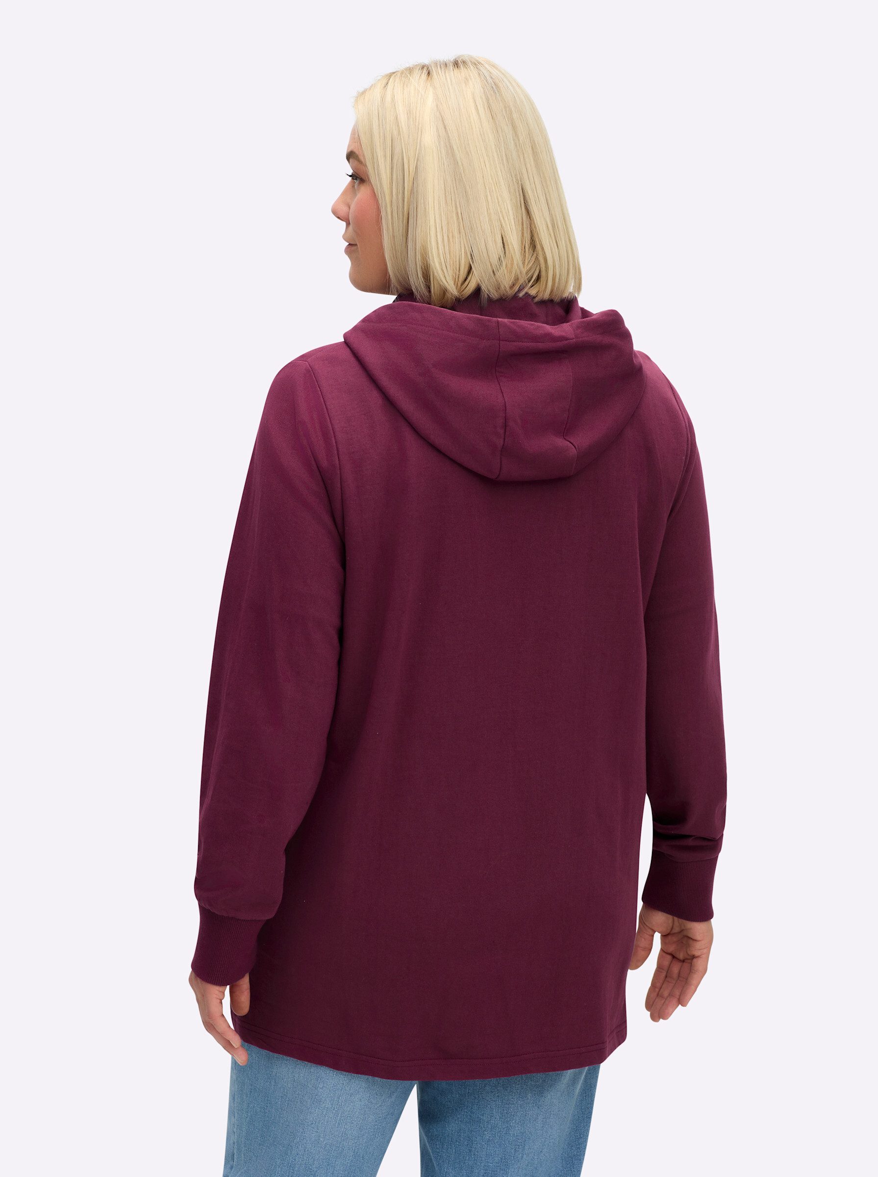 Sheego Shirtjacke Sweatjacke . günstig online kaufen