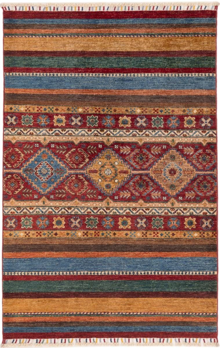Orientteppich Arijana Shaal 104x159 Handgeknüpfter Orientteppich, Nain Trading, rechteckig, Höhe: 5 mm