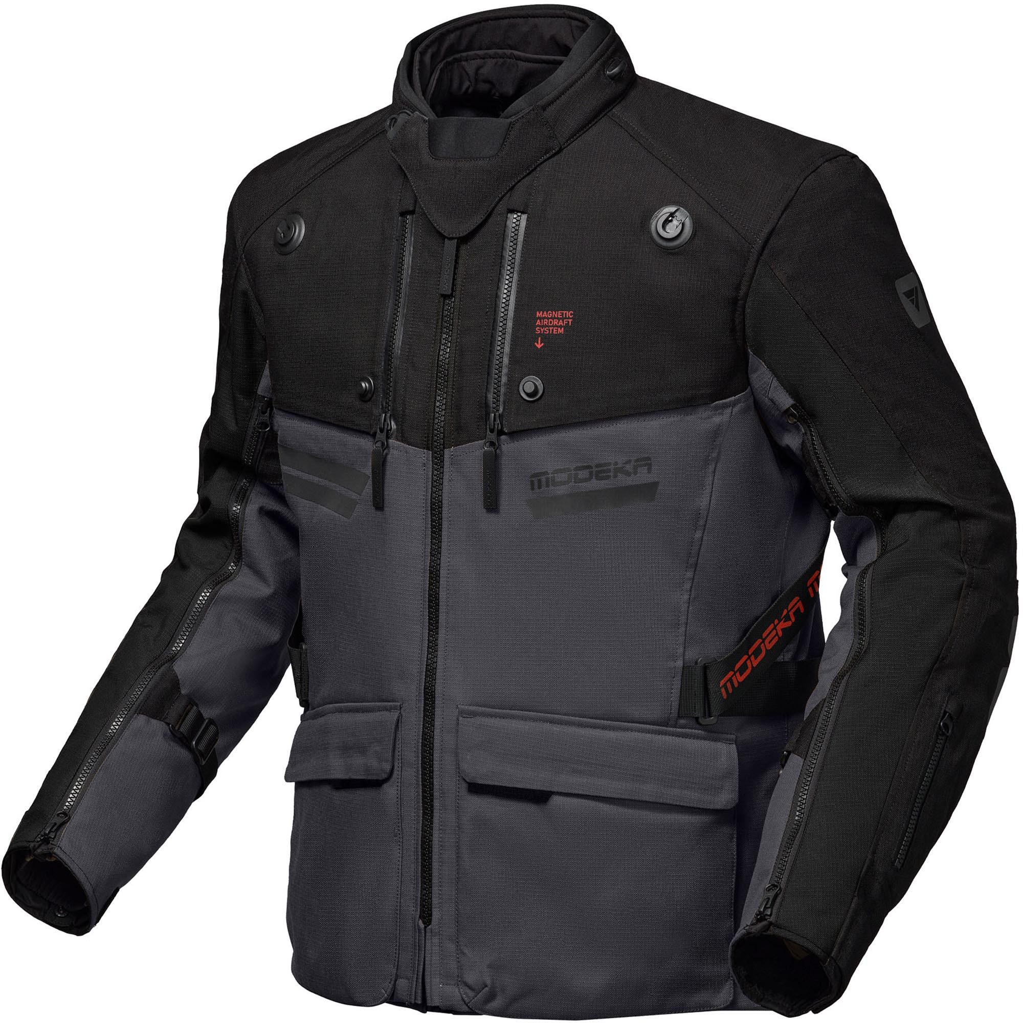 Modeka Motorradjacke Atlaz Motorrad Textiljacke Airbag vorbereitet,Ellenbogenprotektoren enthalten,Schulterprotek