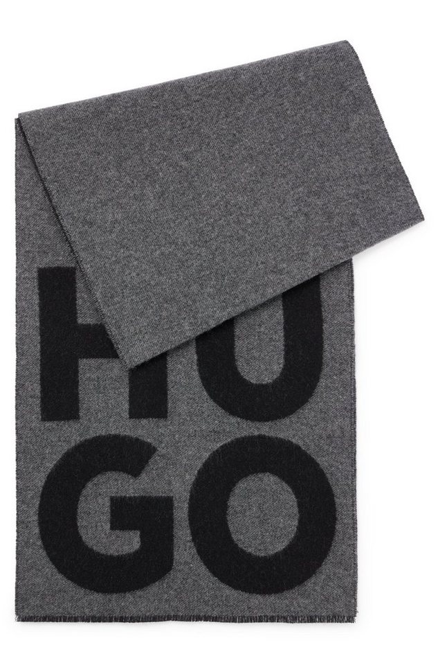 HUGO Schal Unisex - Z, mit großem HUGO Logo