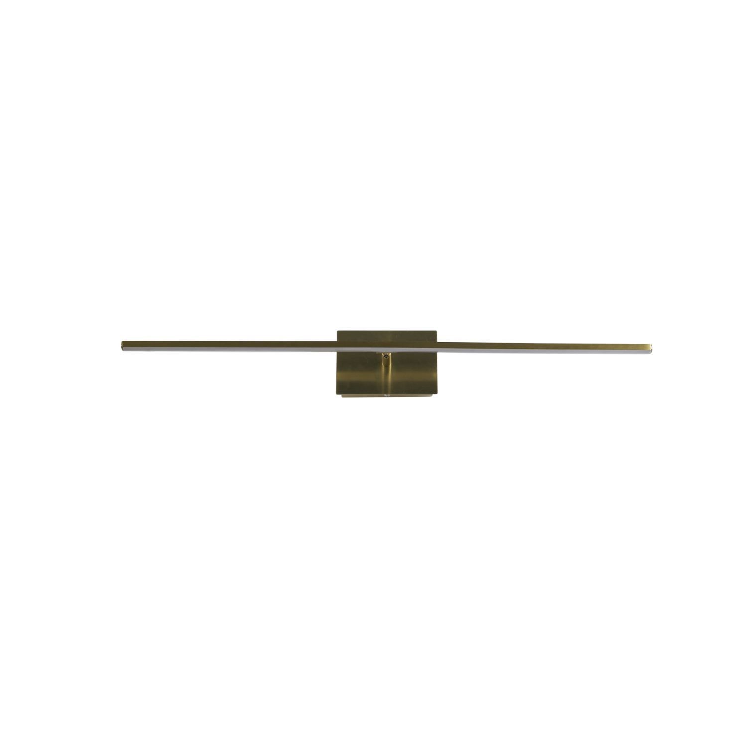 Licht-Erlebnisse Wandleuchte CLIFFREY, LED fest integriert, Warmweiß, LED Metall B: 41 cm IP44 in Messing länglich warmweiß 3000 K 433 lm