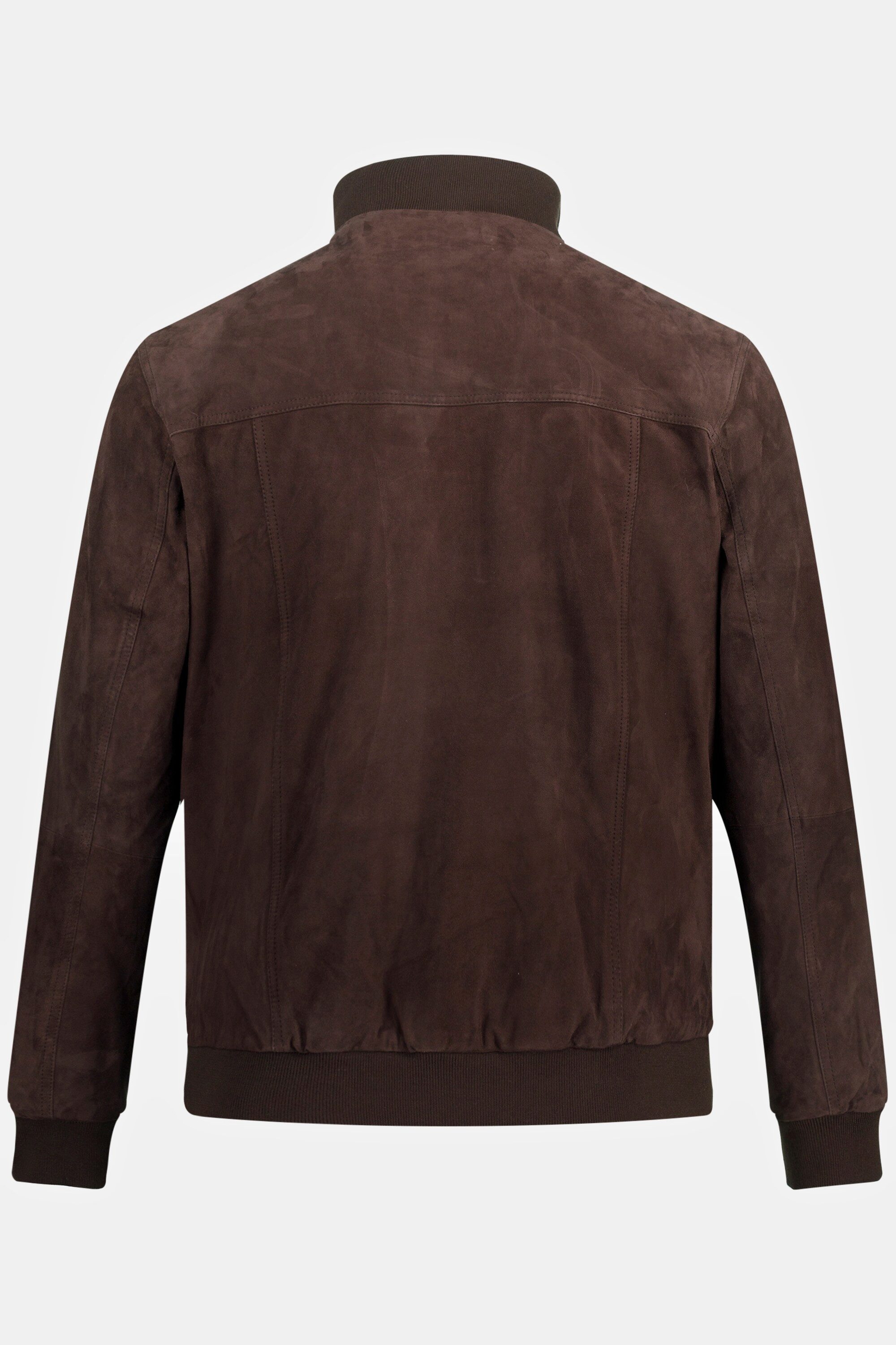 JP1880 Lederjacke Lederjacke Veloursleder Stehkragen Knopfleiste – Bild 3 von 5