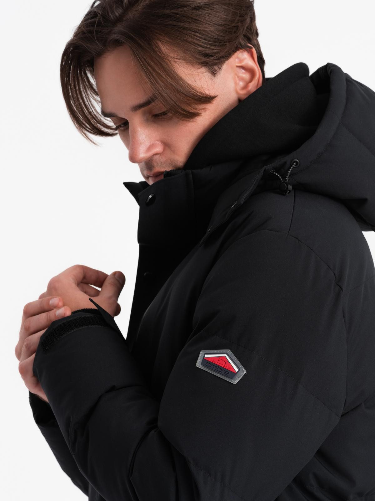 OMBRE Winterjacke Winterjacke für Herren mit abnehmbarer Kapuze