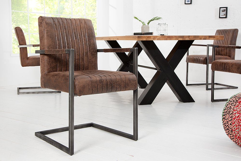riess-ambiente Freischwinger BIG ASTON vintage braun günstig online kaufen