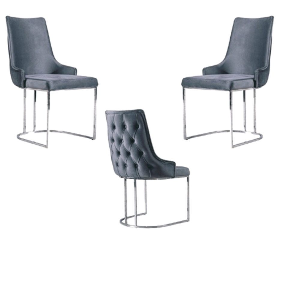 Xlmoebel Sitzgruppe Esszimmerstühle im italienischen Stil, weich gepolstert, elegant, (2-tlg), Hergestellt in Europa