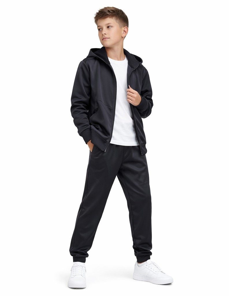 Hessis Trainingsanzug Jogginganzug Freizeitanzug Set für Jungen und Mädchen JF516 (Set, 2-tlg., Jacke mit Jogginghose), bestehend aus Jacke und Jogginghose