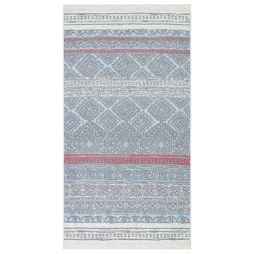 Teppich Teppich Rosa und Aquamarin 120x180 cm Baumwolle, vidaXL, Rechteckig