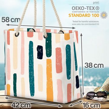 VOID Strandtasche (1-tlg), Pinselstriche Beach Bag muster abstrakt nahtlos textur Linie Bunt malen Desin