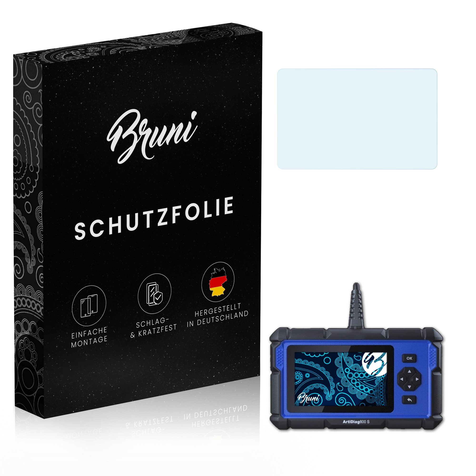 Schutzfolie Glasklare Displayschutzfolie für ArtiDiag600 S
