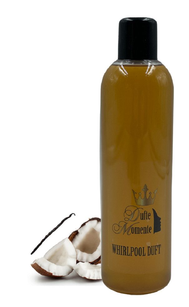 Dufte Momente Badezusatz Whirlpool & Badewannen Duft Kokos-Vanille 260ml, vegan und ohne Tierversuche