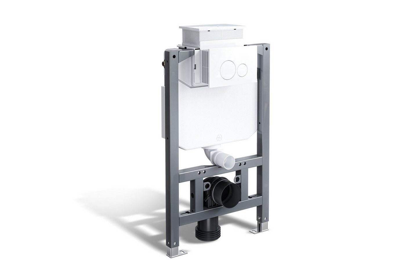 HOROW Vorwandelement WC Unterputz Wand-WC Spülkasten mit betätigungsplatte BH 82cm, Vorwandelement WC, Element für Wand-WC, - 50×12×82 cm