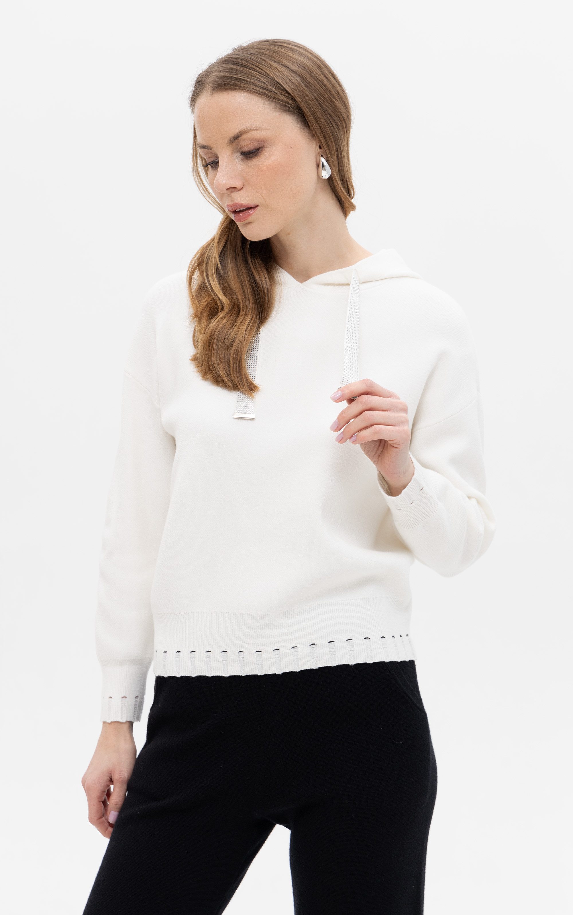 Passioni Kapuzenpullover aus Strick günstig online kaufen