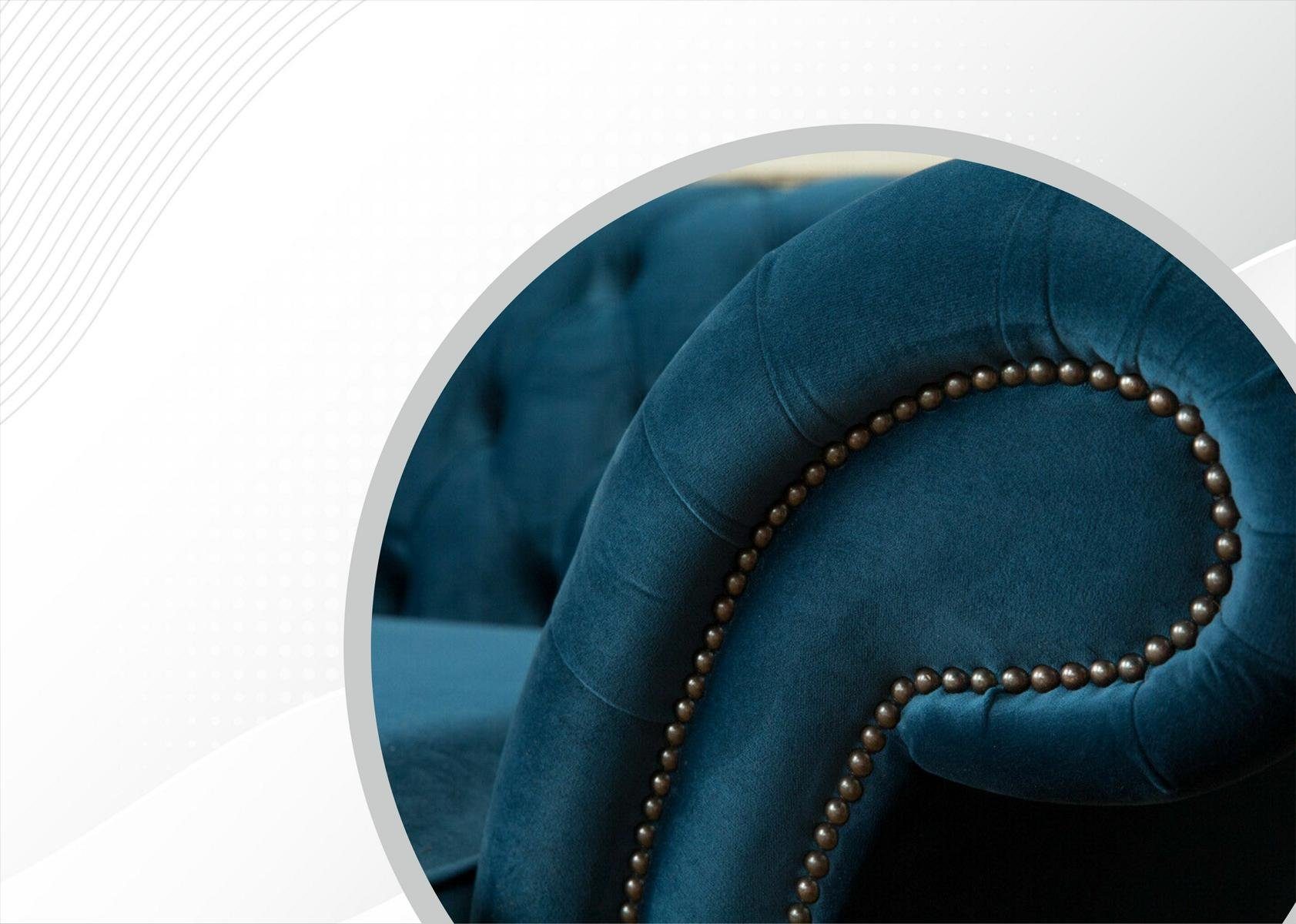 Chesterfield-Sofa, Design JVmoebel Chesterfield Sitzer Sofa Sofa Couch 3 225 cm