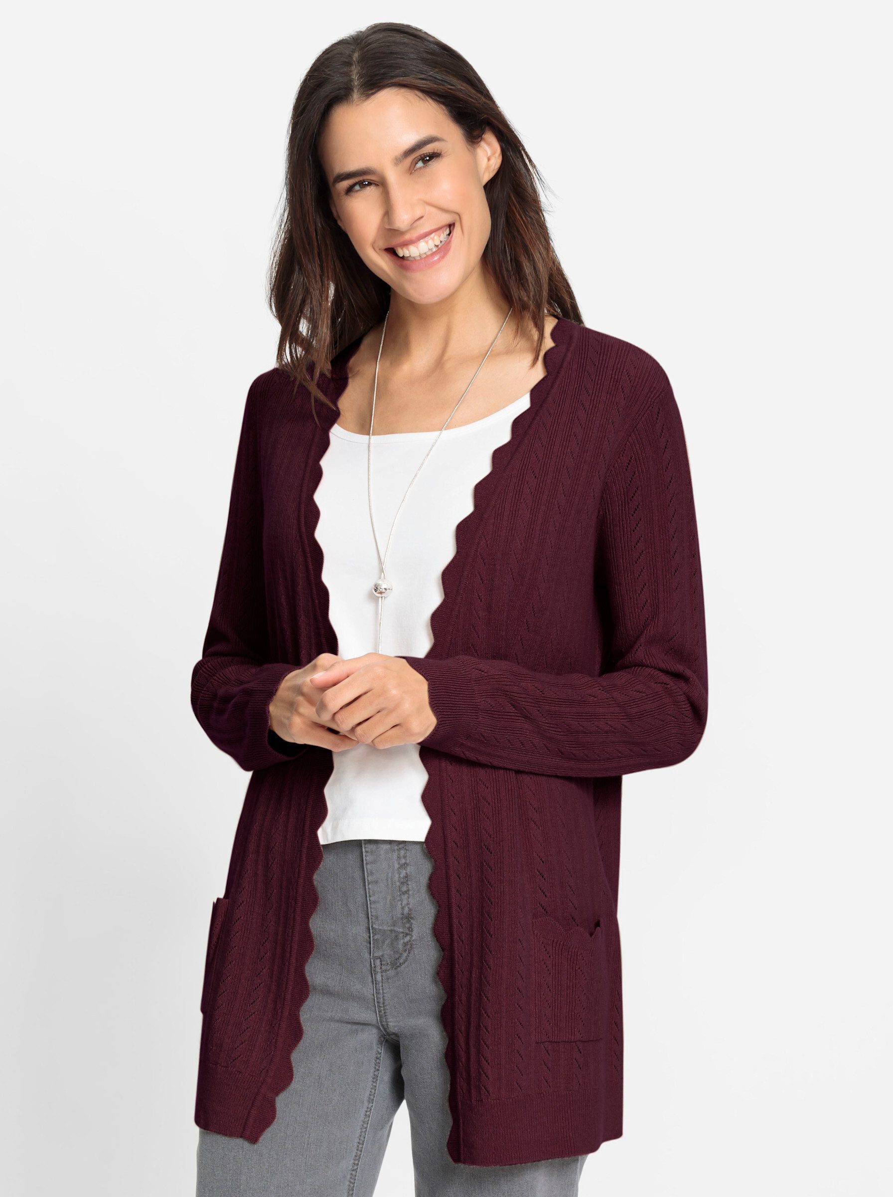Witt Strickjacke Ajourstrickjacke . günstig online kaufen