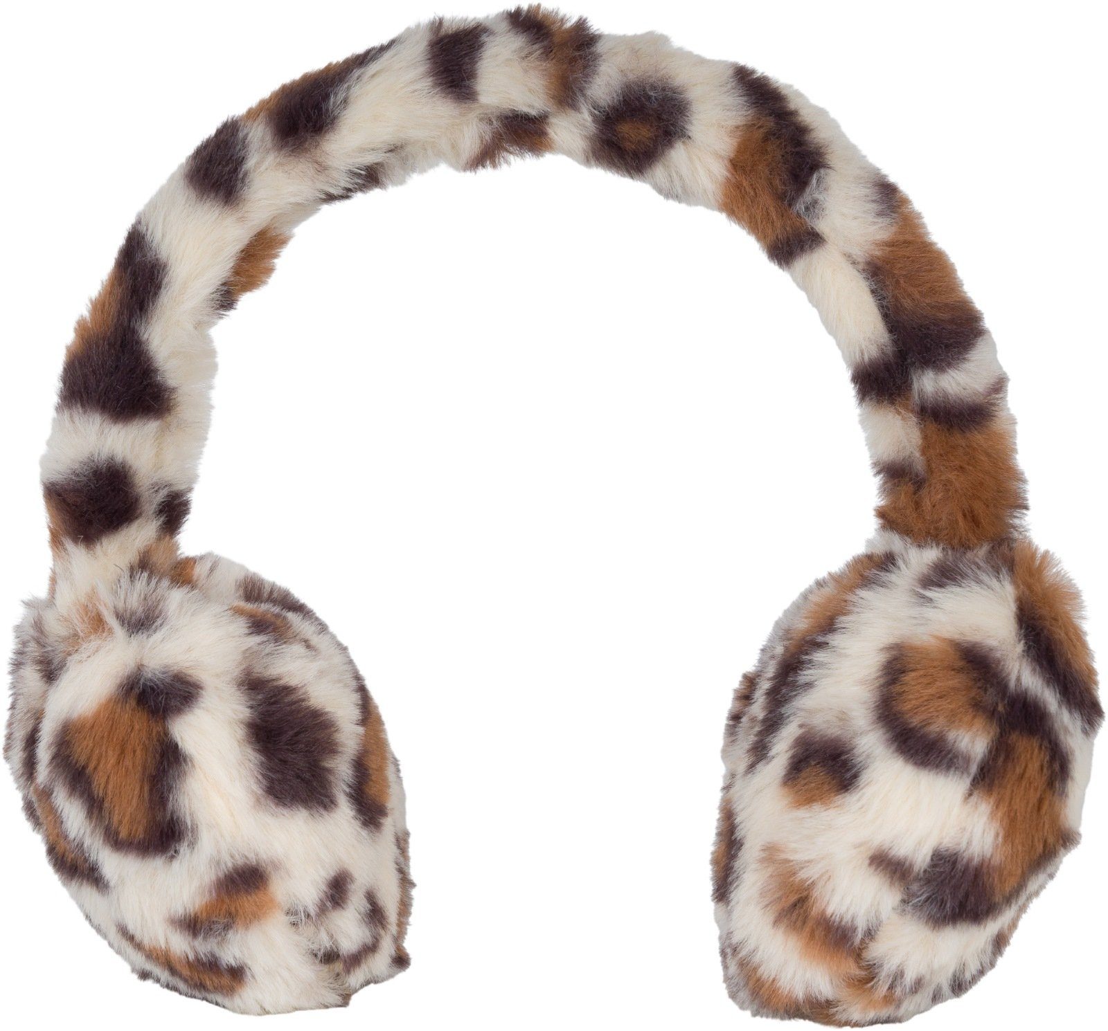 styleBREAKER Ohrenwärmer (1-St) Ohrenwärmer Leoparden Muster Beige