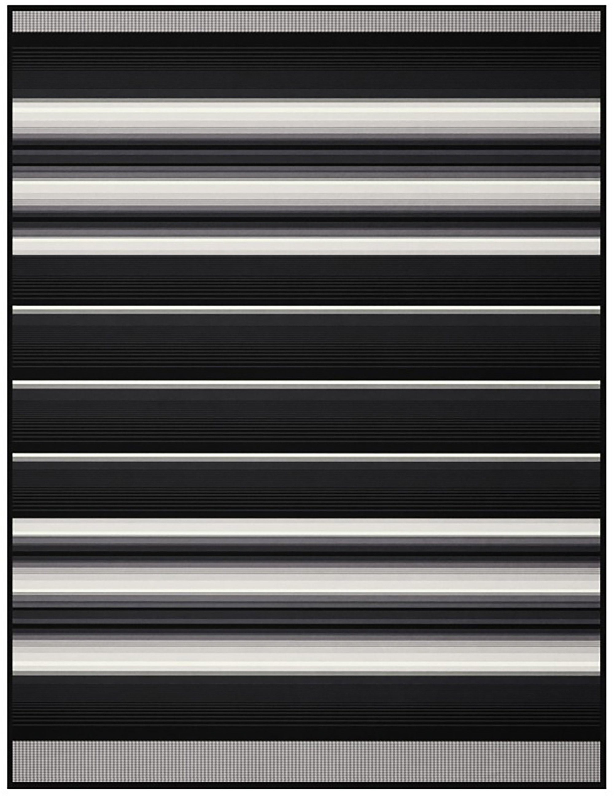 Wohndecke Covered in Black, gestreifte Sofadecke günstig online kaufen