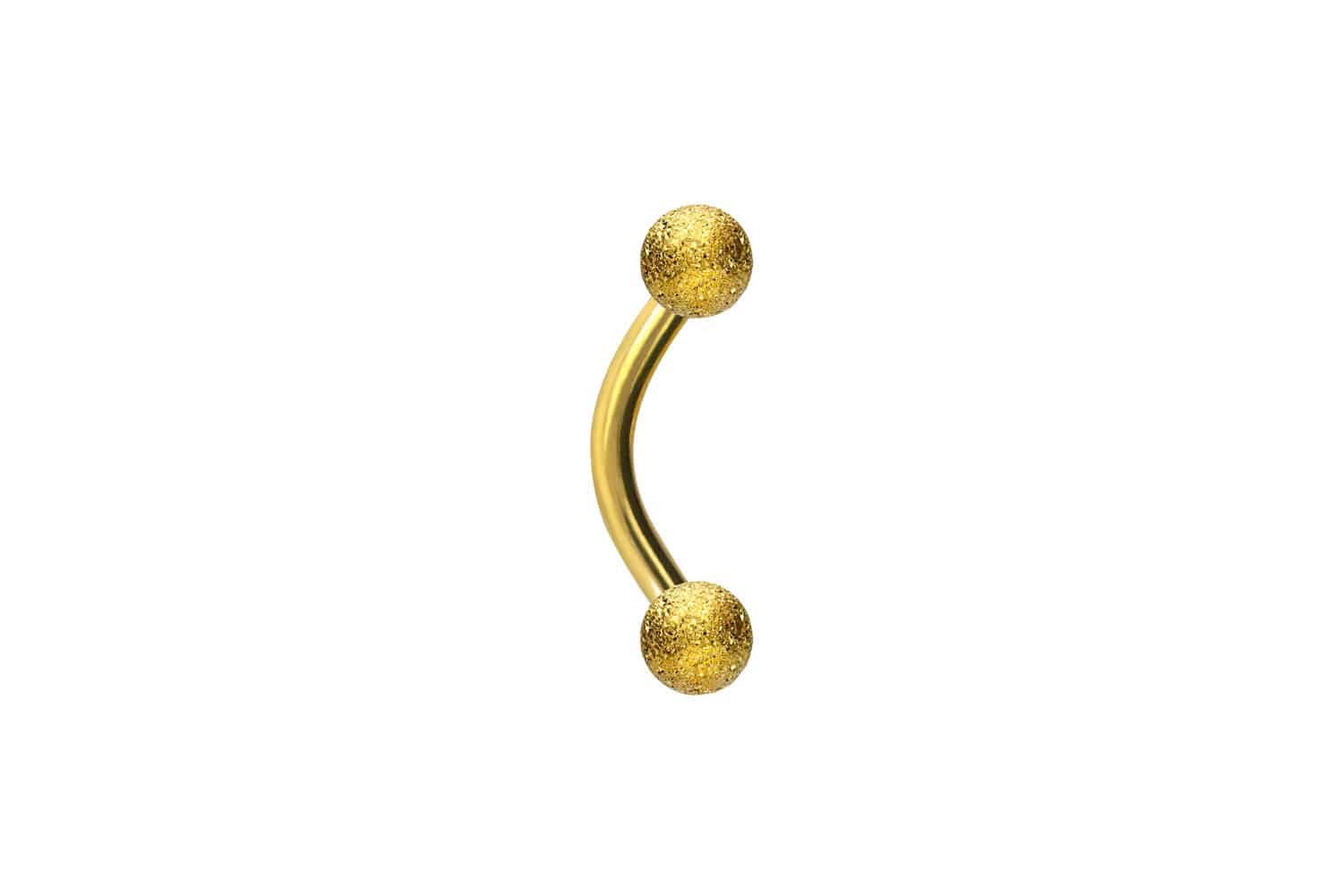 PIERCINGLINE Bauchnabelpiercing Chirurgenstahl Banane DIAMANTOPTIK (Bananen günstig online kaufen