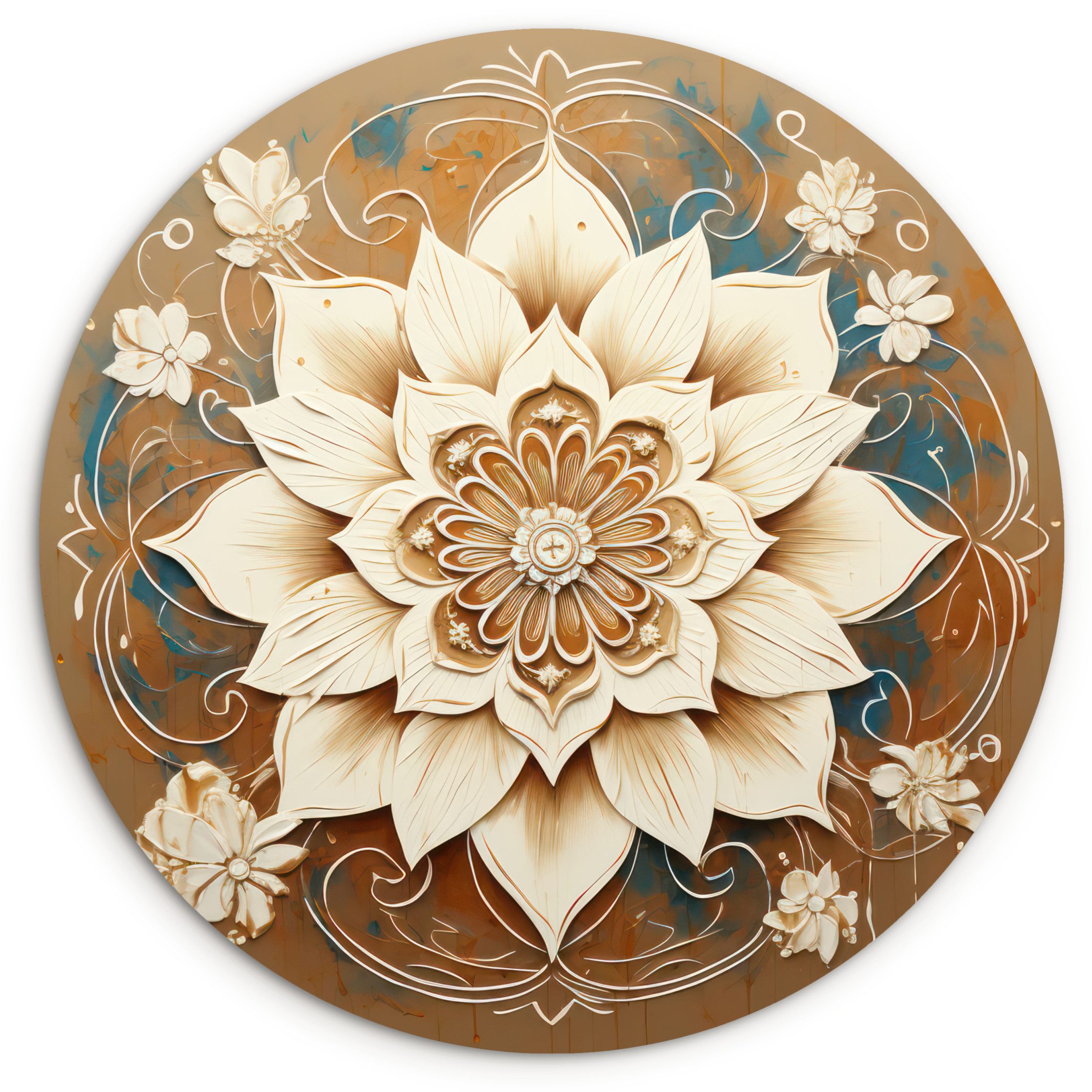 MuchoWow Gemälde Mandala - Blumen - günstig online kaufen