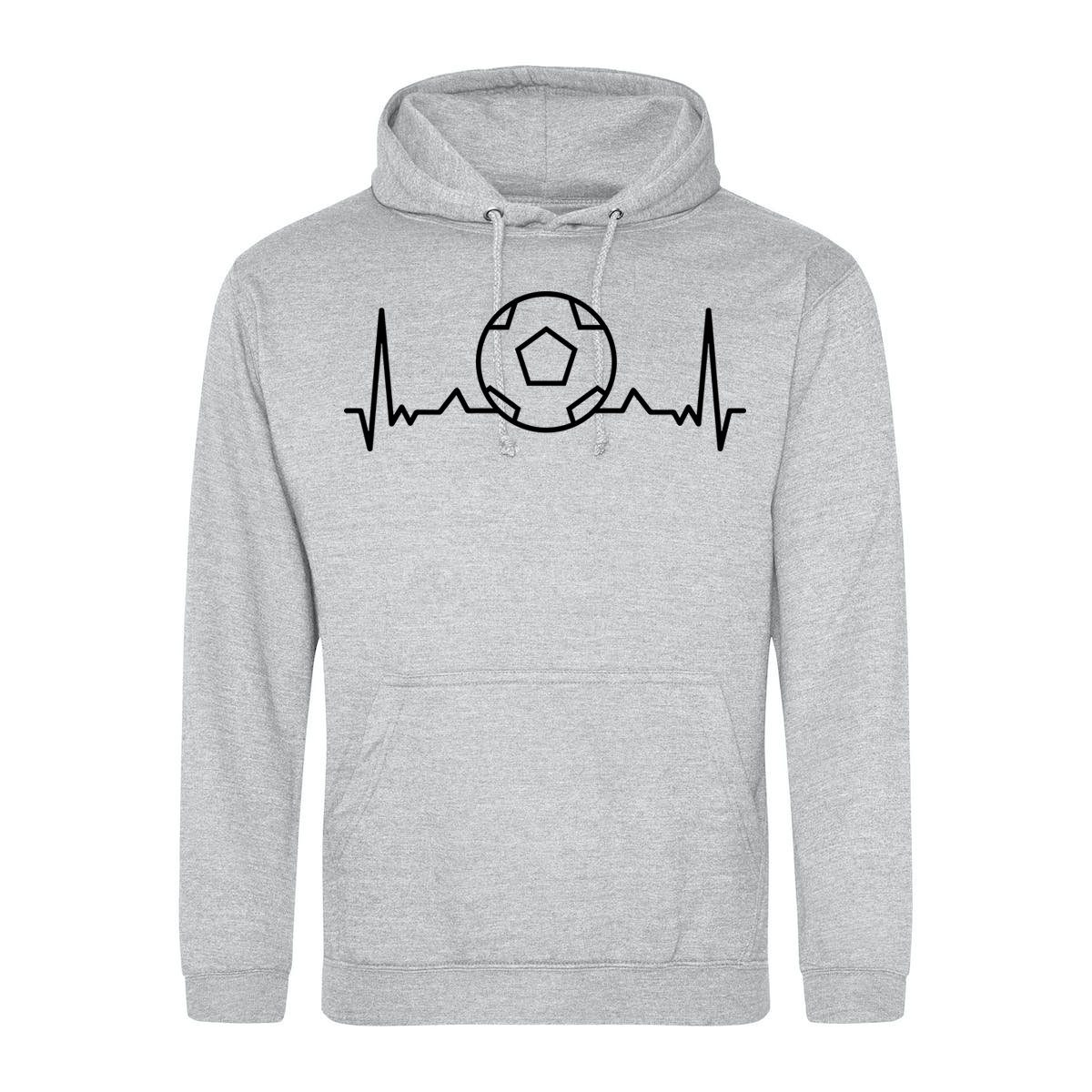Youth Designz Kapuzenpullover Heartbeat Fußball Herren günstig online kaufen