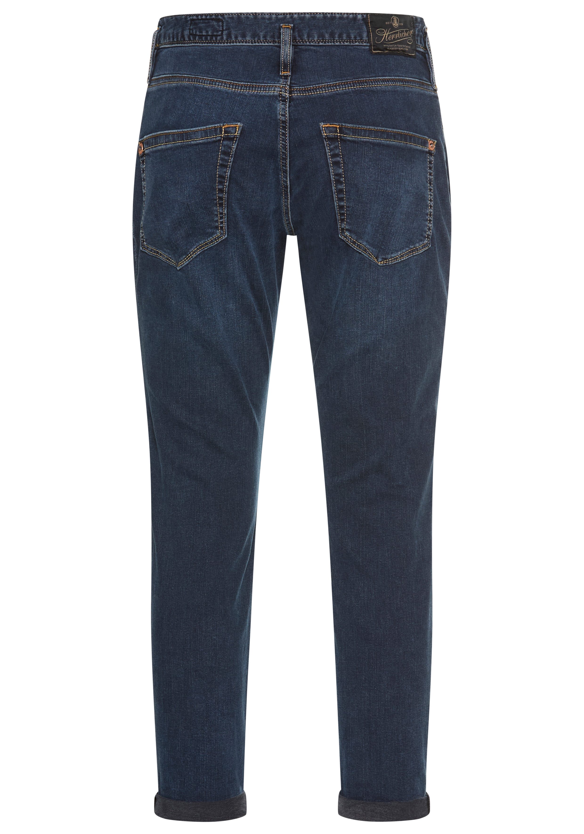 Herrlicher 7/8-Jeans Shyra Cropped Denim Stretch mit halb verdeckter Knopfleiste – Bild 5 von 5