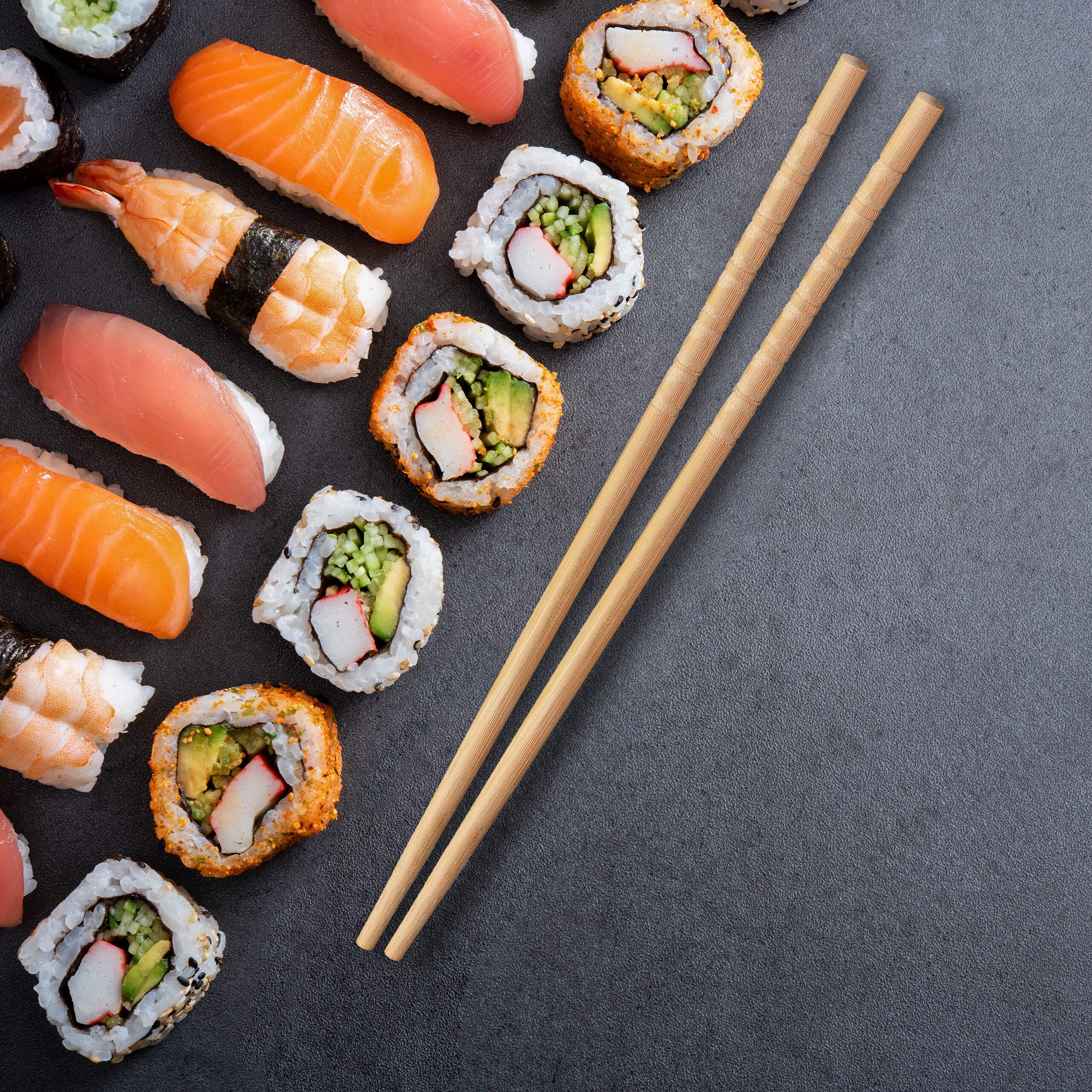 relaxdays Essstäbchen aus Bambus 50 Paar