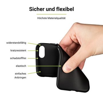 Artwizz Smartphone-Hülle Artwizz TPU Case - Ultra dünne, elastische Schutzhülle mit matter Rückseite für iPhone 6(s) Plus, Schwarz