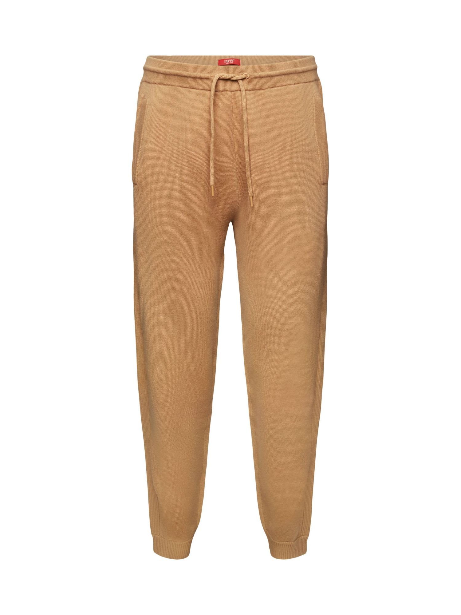 BEIGE Kaschmir Wolle aus Strick-Jogginghose Unisex und Jogginghose Esprit