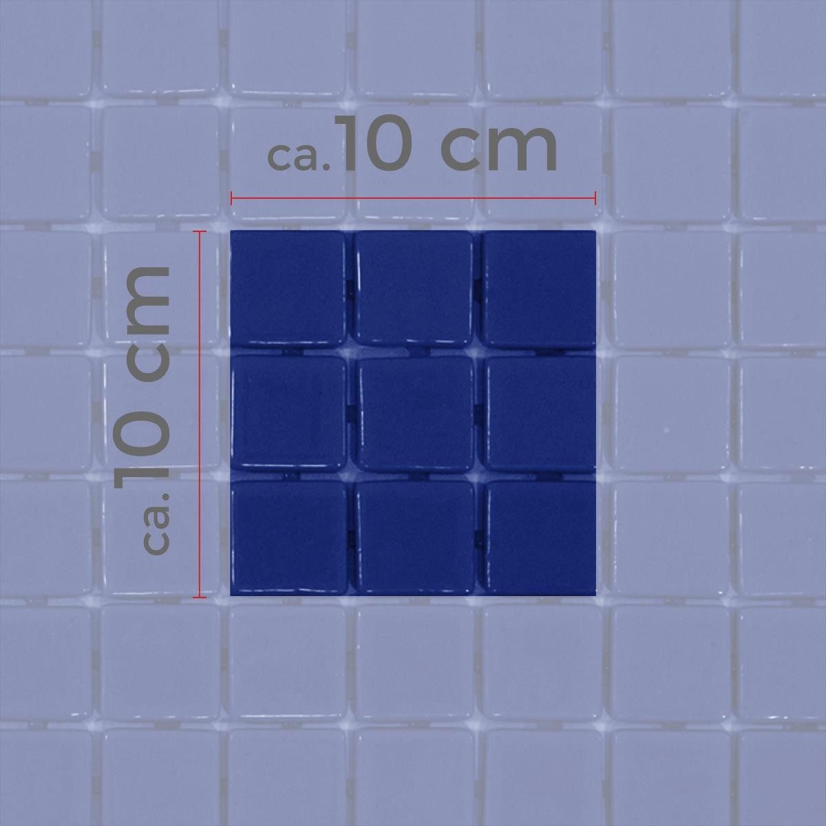 Mosafil Mosaikfliesen Muster von Glas Schwimmbad Pool Mosaik Venetia, Glas-Ecoglas 10.000x10.000, dunkelblau, Punktverklebt - Frostsicher - Wasserdicht - Wasserfest - Rutschfest