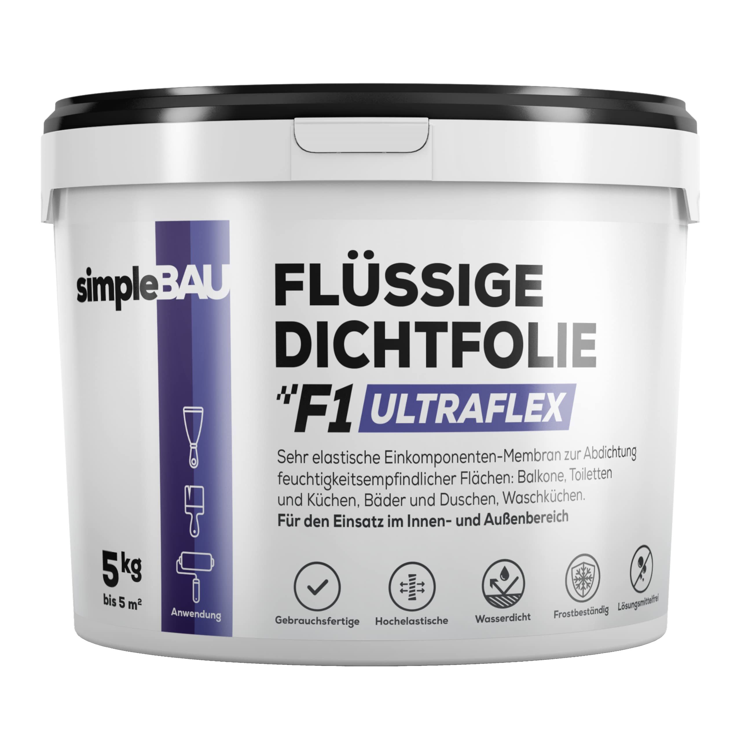 simpleBAU Dichtstoff Flüssigfolie Dichtfolie Ultraflex 5 kg – Wasserdicht & günstig online kaufen