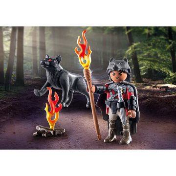 Playmobil® Konstruktionsspielsteine specialPLUS Krieger mit Wolf