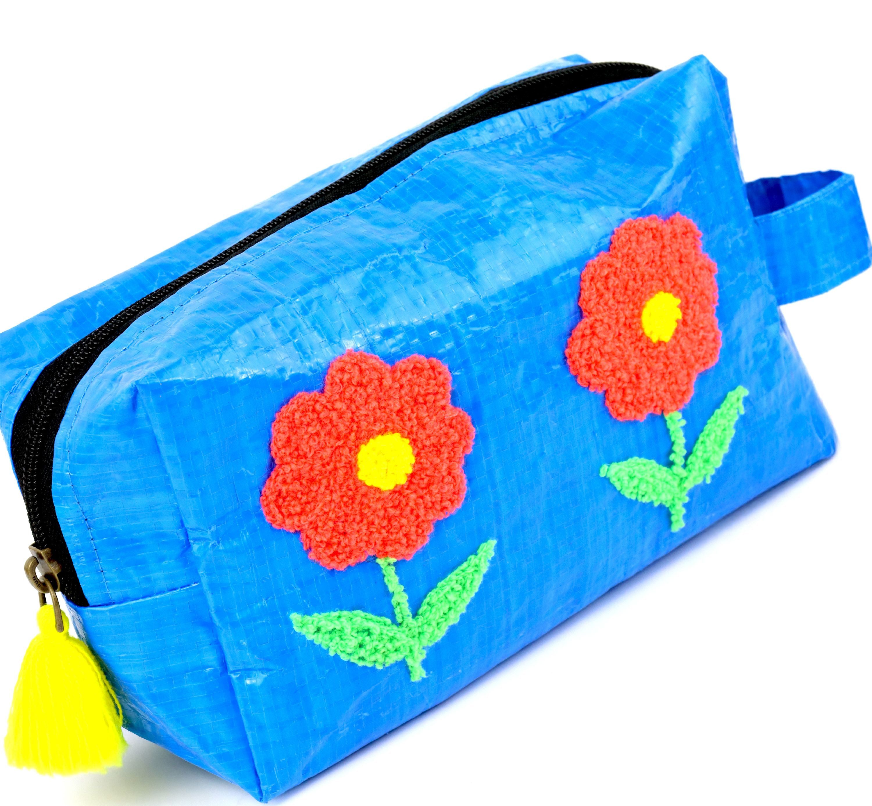 FURNARO Handtasche (3-tlg. Taschenset), Farbenfrohes Design mit aufwendiger Stickerei