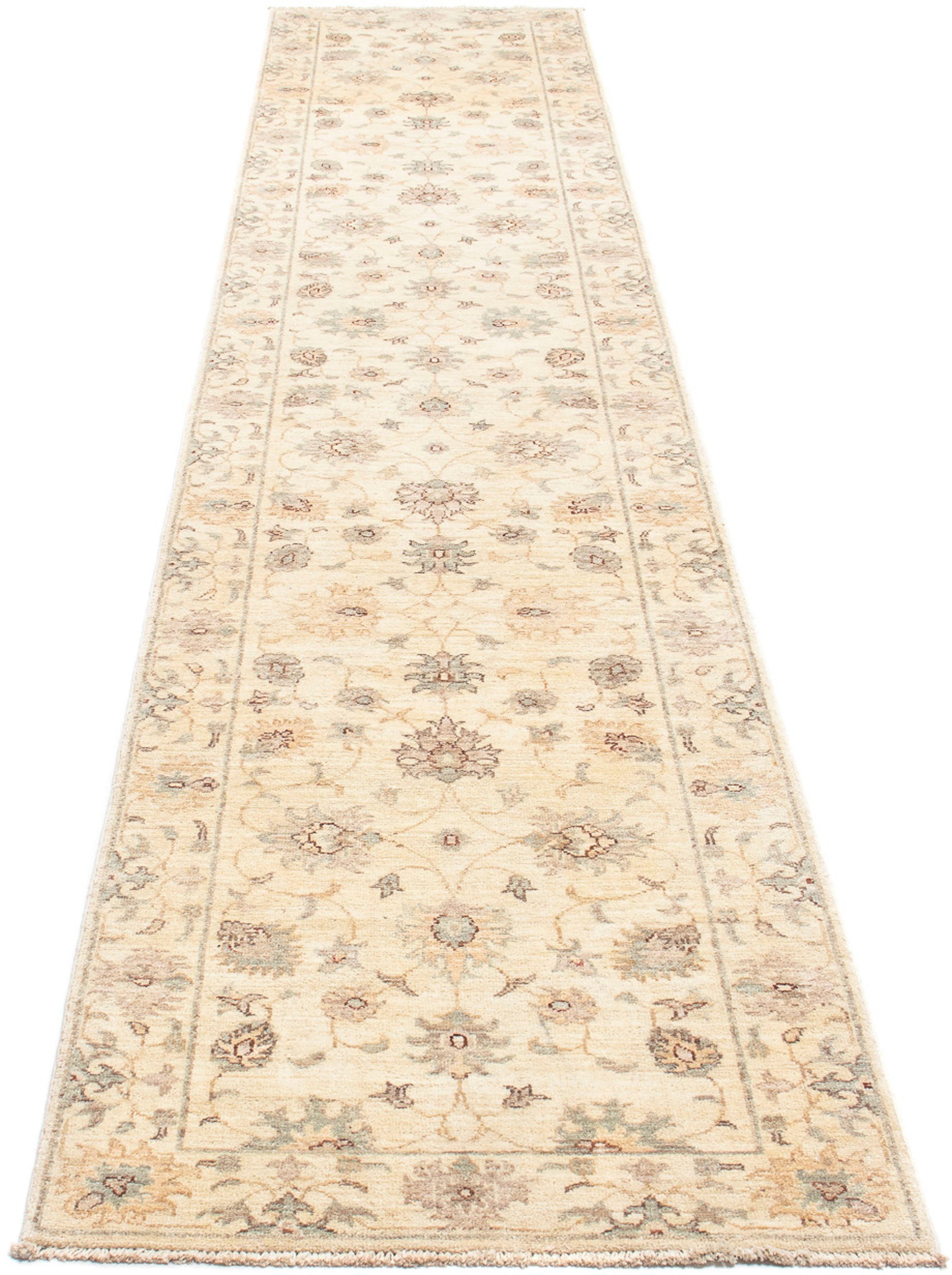 Orientteppich Ziegler - 392 x 75 cm - beige, morgenland, rechteckig, Höhe: 6 mm, Wohnzimmer, Handgeknüpft, Einzelstück mit Zertifikat