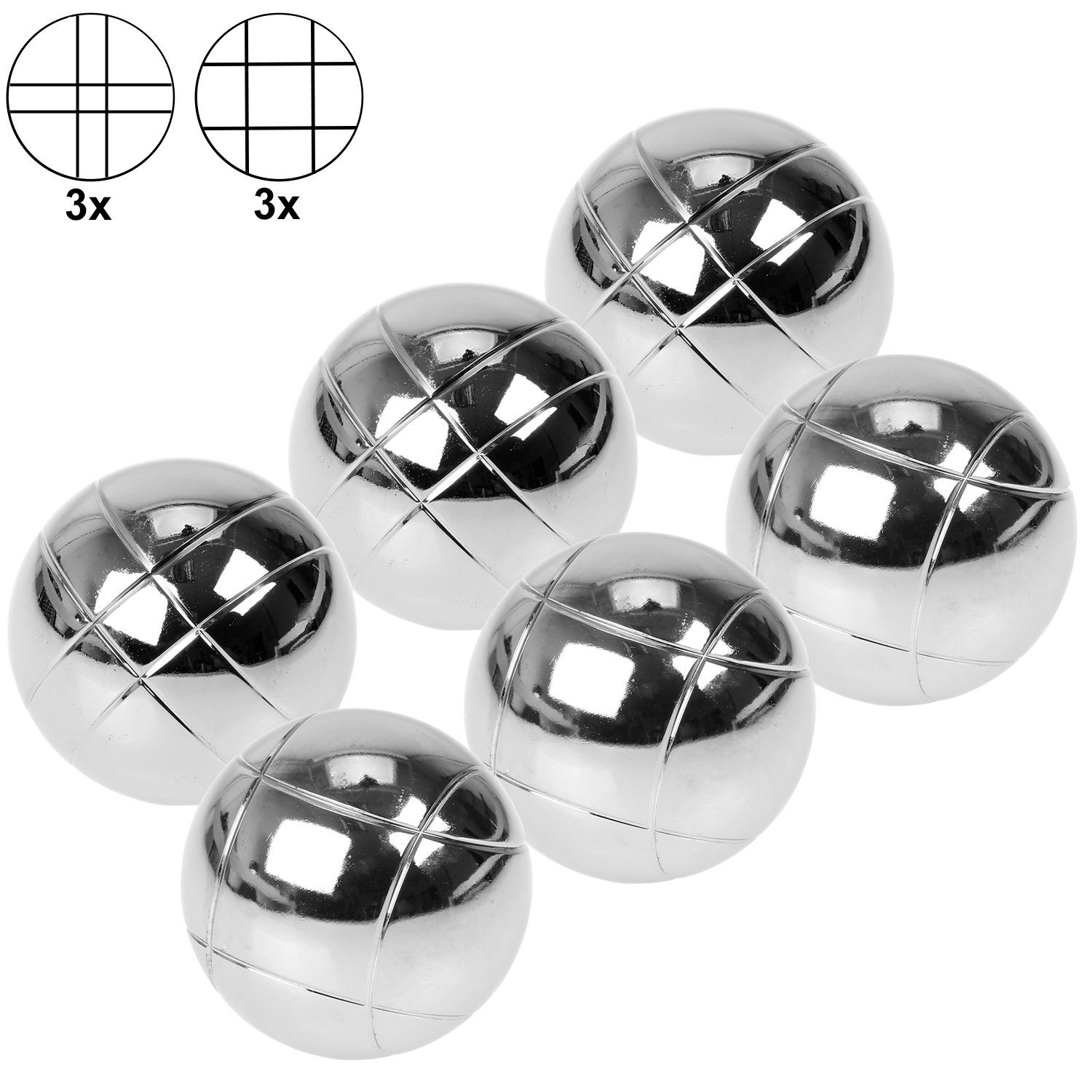 FunTomia Spielzeug-Gartenset Boccia Kugeln Set