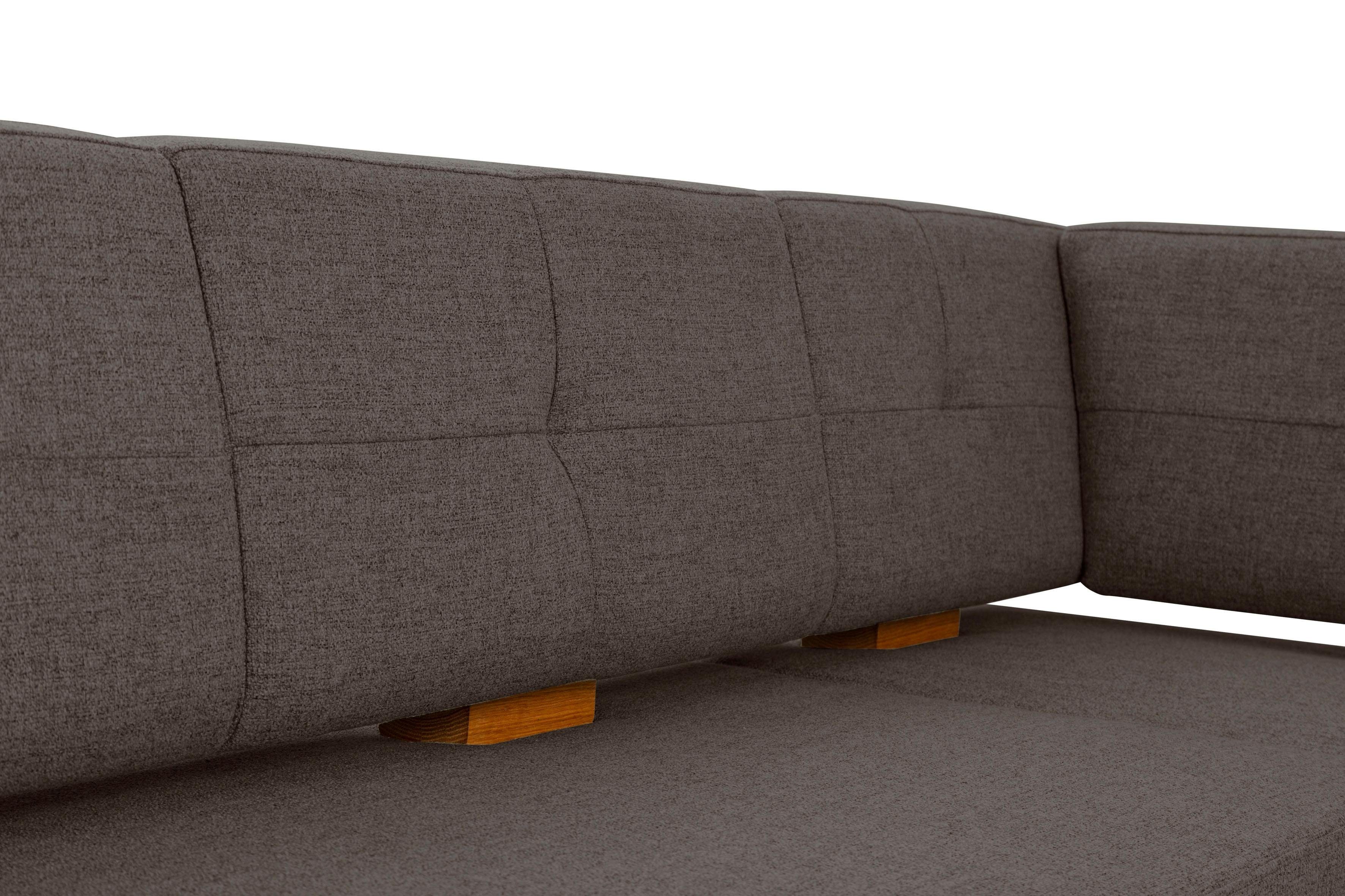 OTTO home Eckbank Ponza Polsterbank, Esszimmerbank, mit Massivholzgestell, Küchenbank in tollen Farben, Breite 201x161 cm – Bild 5 von 5