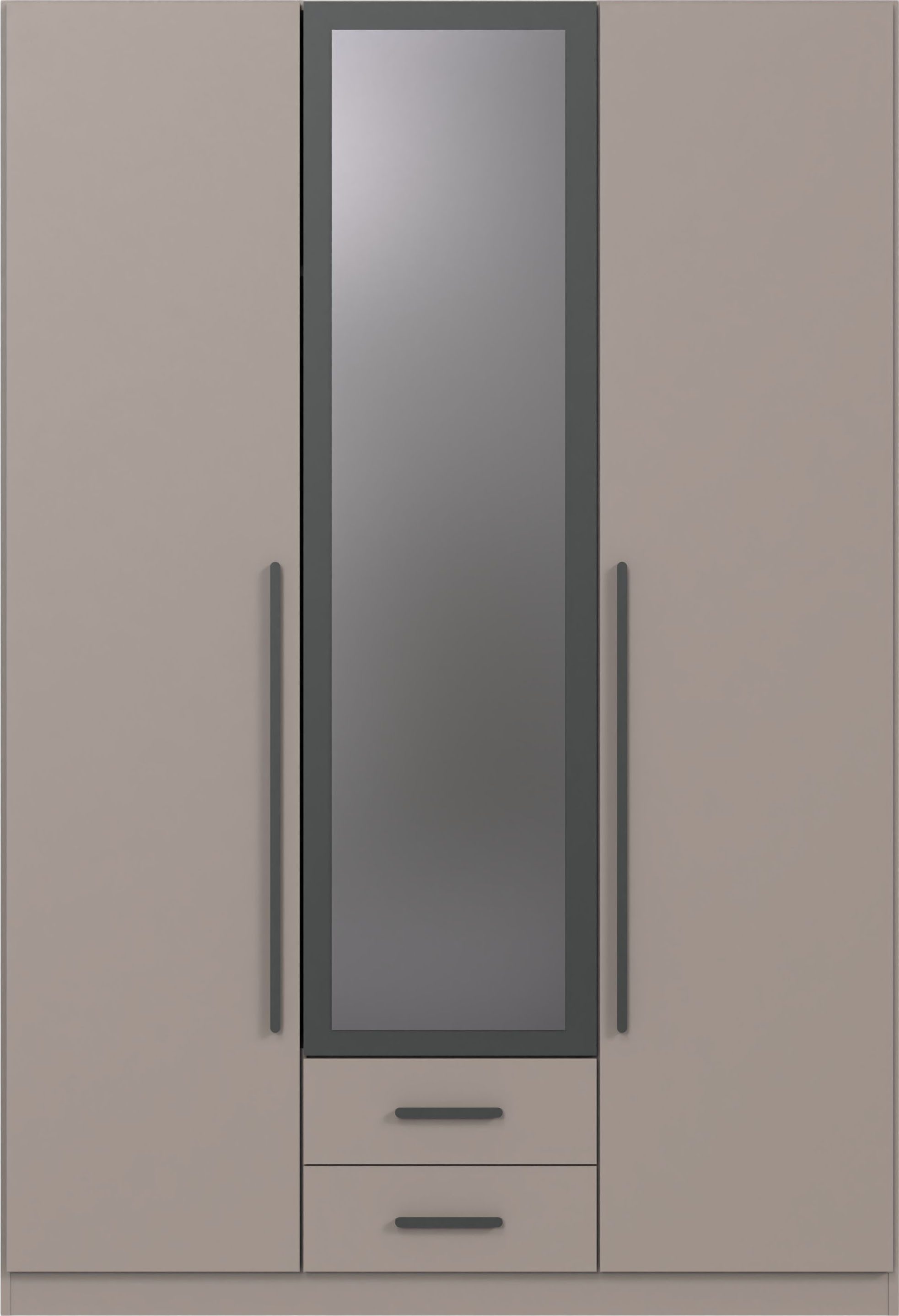 Wimex Kleiderschrank Marburg erhältlich in den Breiten 135cm & 180cm inkl. Spiegel und zwei Schubladen